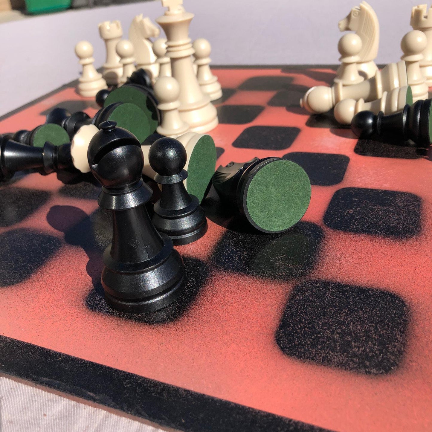 Large Chess Set - Peach Cream