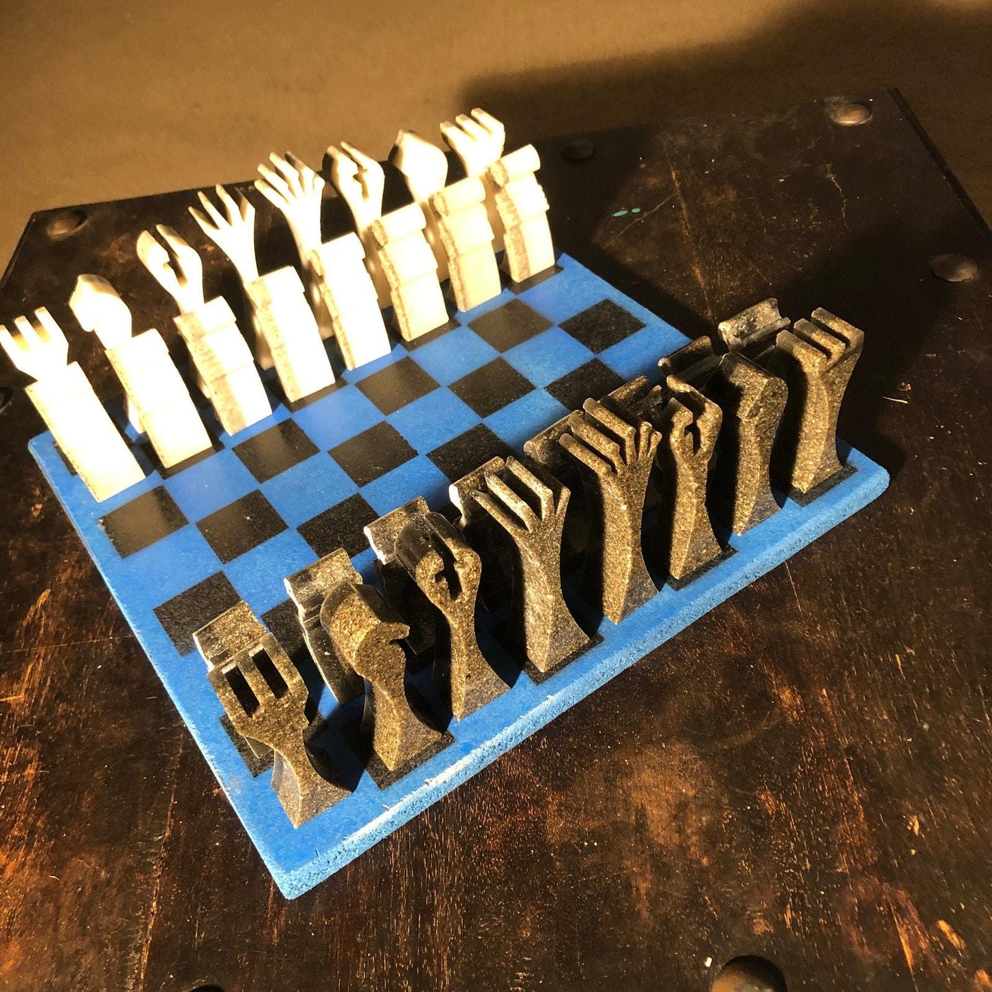 Chess Set - Blue Black Royal Edition