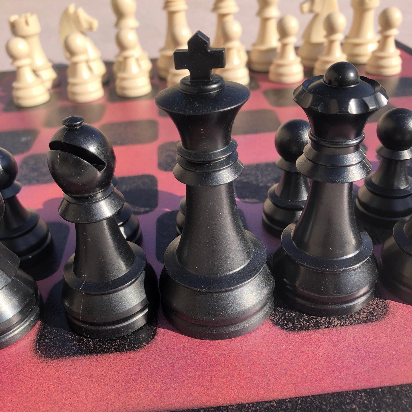 Large Chess Set - Rose Pink