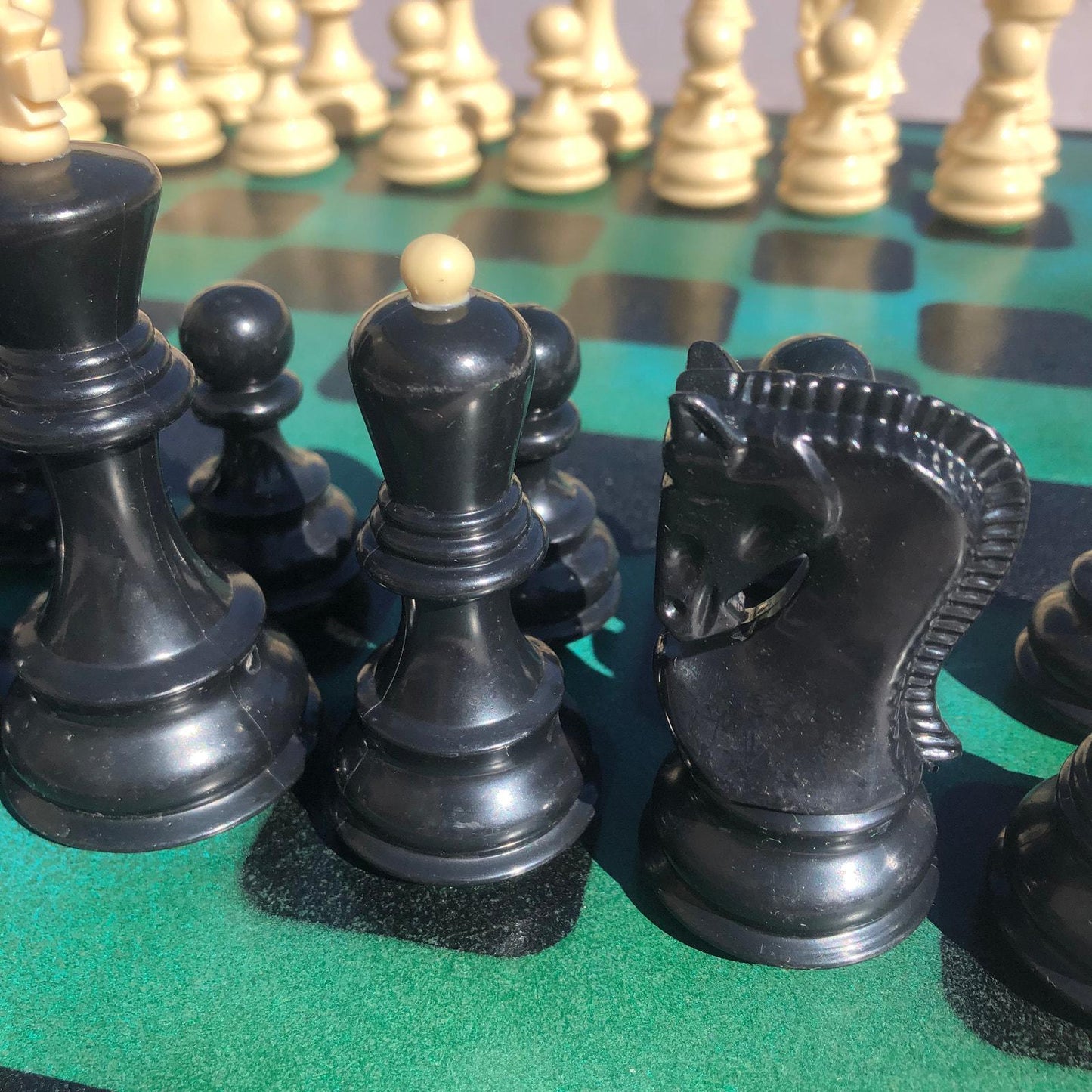 Large Chess Set - Dark Green