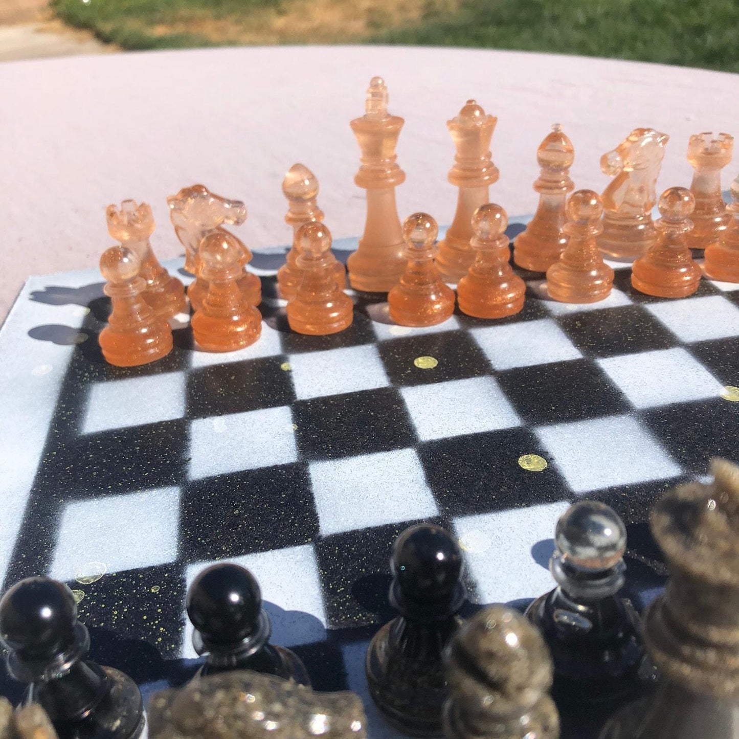 Chess Set - Amber Edition