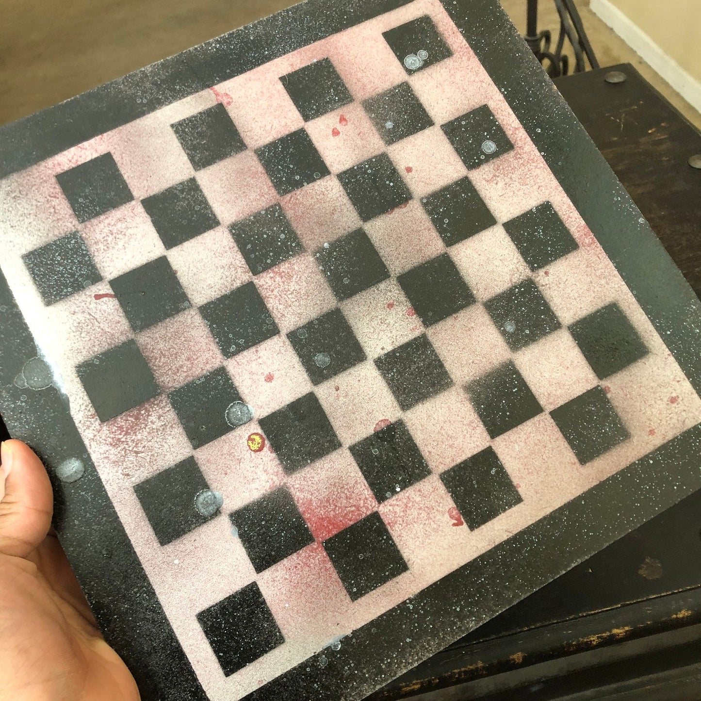 Painted Chess Set - Dirty Rose Gold