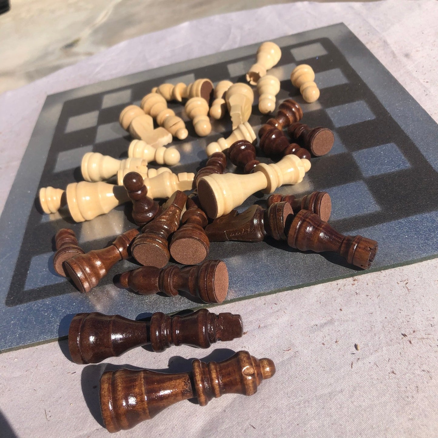 Chess Set - Silver & Black