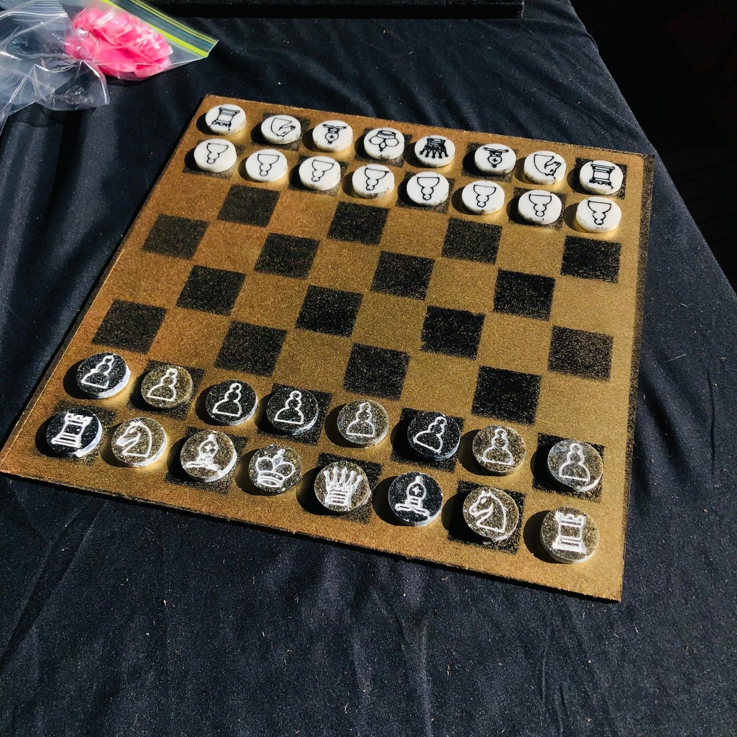 Chess Set - Matte Gold