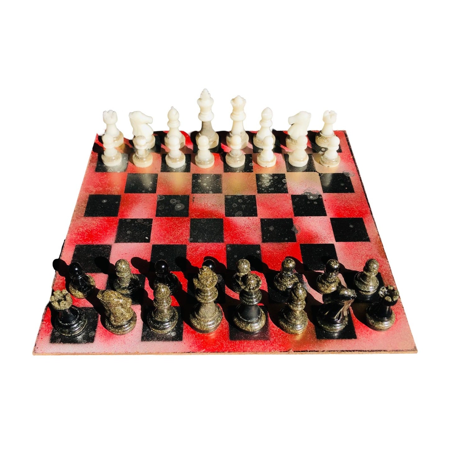 Chess Set - Rustic Red Royal