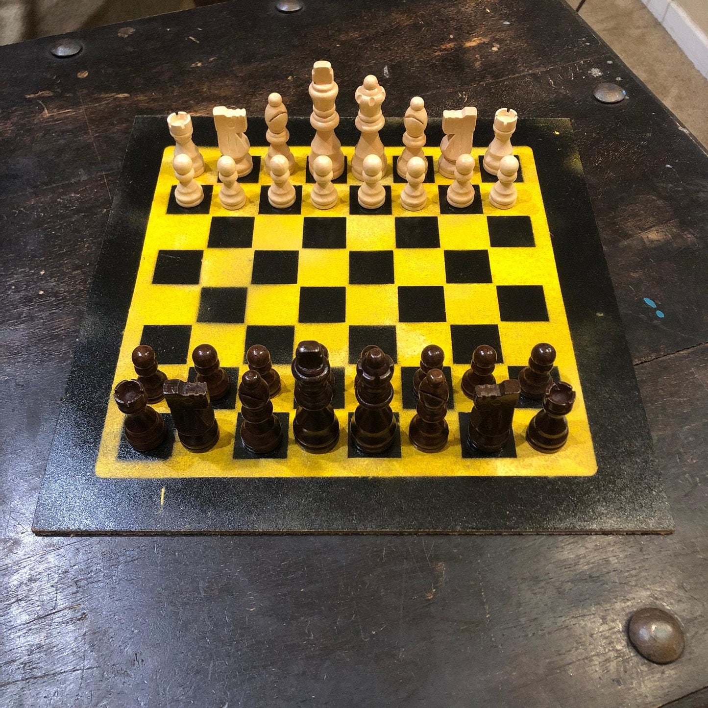 Chess Set - Black & Yellow