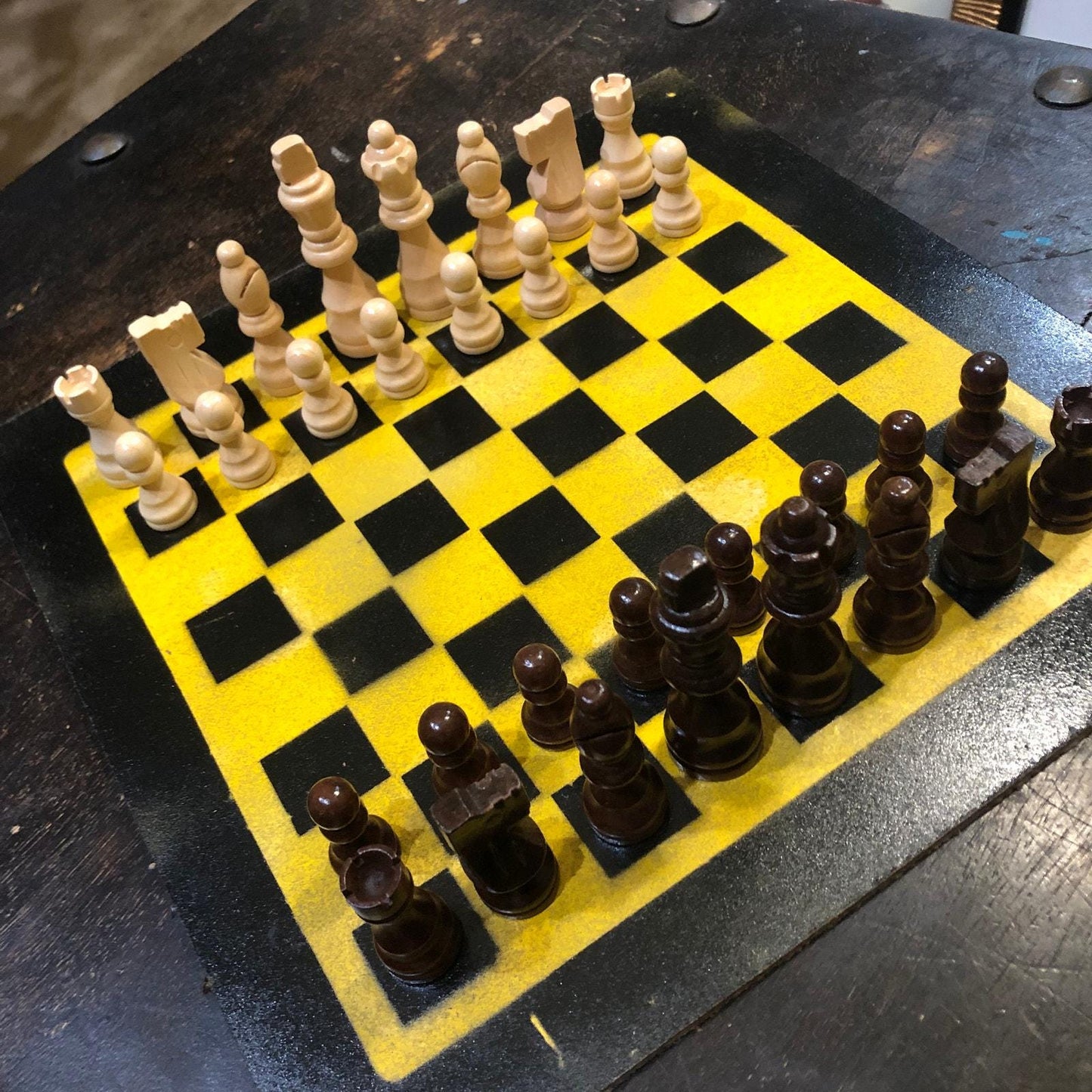 Chess Set - Black & Yellow