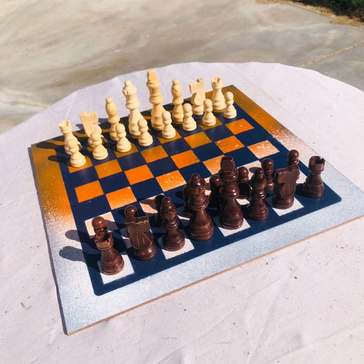 Chess Set - Denver Orange