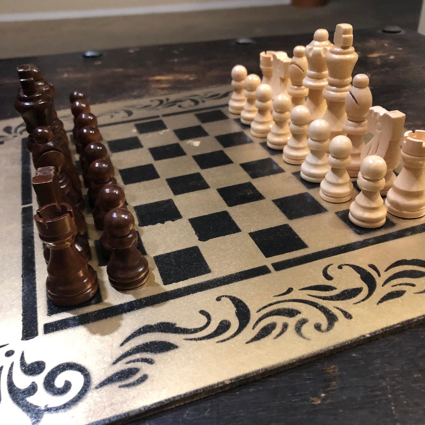 Chess Set - Gold & Black