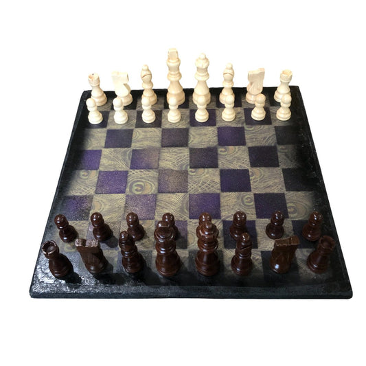 Scrapbook Chess Set - Green Swamp