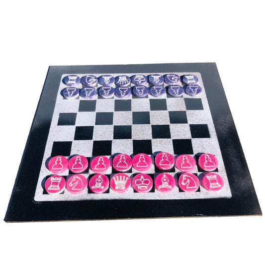 Chess Set - Simplistic Pink/Purple