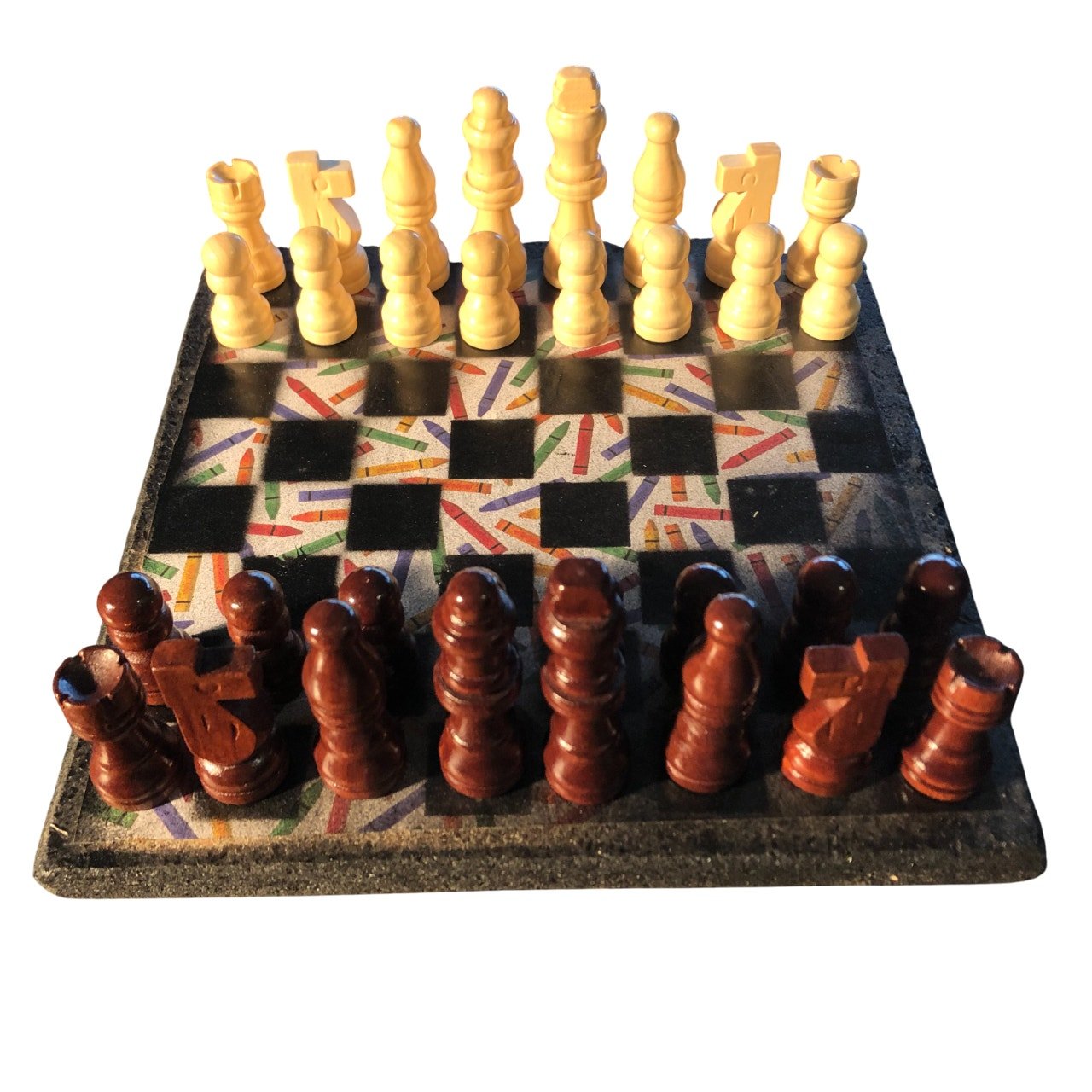 Scrapbook Chess Set - Crayons Edition