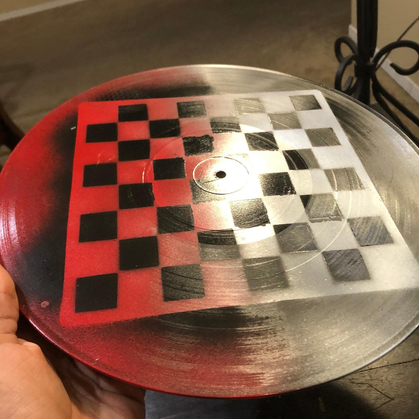 Vinyl Chess Set - Stealth Red (Resin Pieces)