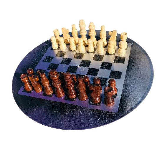 Vinyl Chess Set - Purple Drizzle