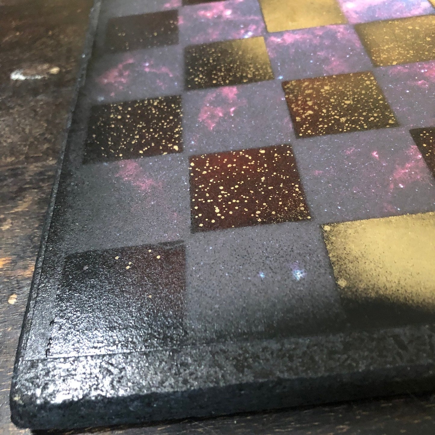 Scrapbook Chess Set - Golden Galaxy