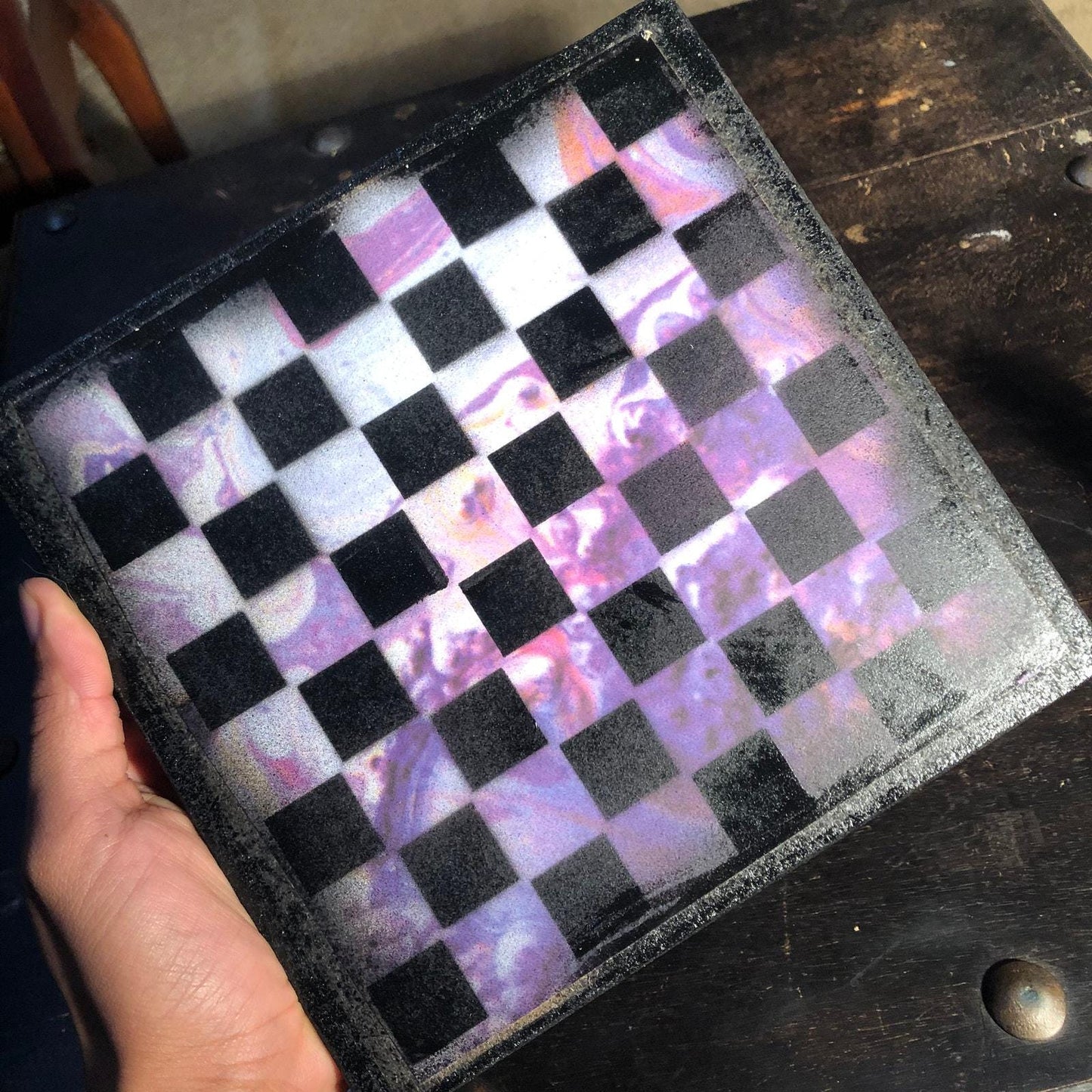 Scrapbook Chess Set - Purple Space