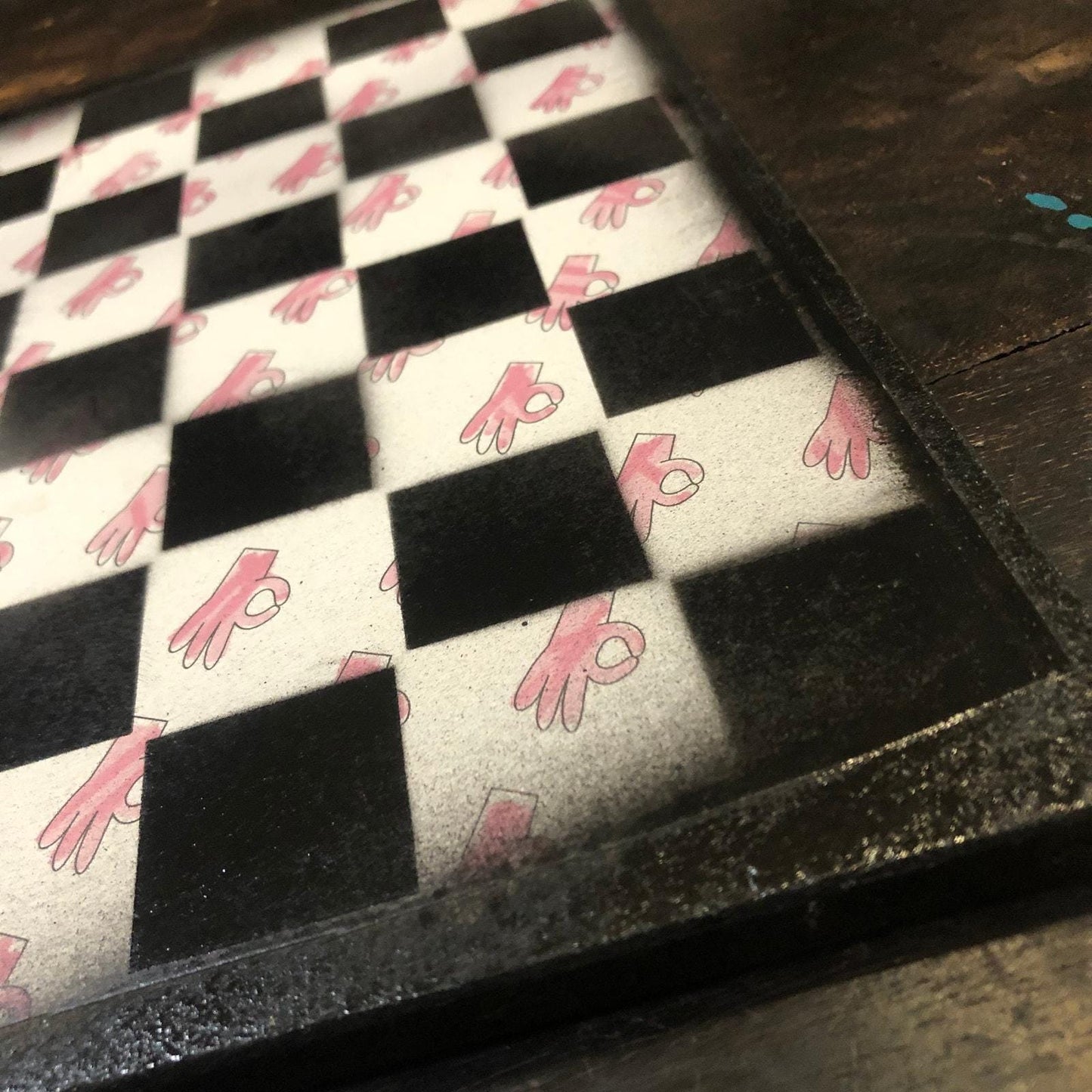 Scrapbook Chess Set - Pink Okay