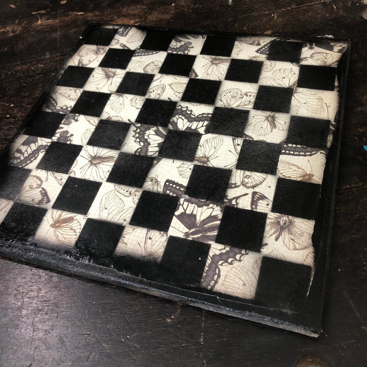 Scrapbook Chess Set - Butterfly Edition