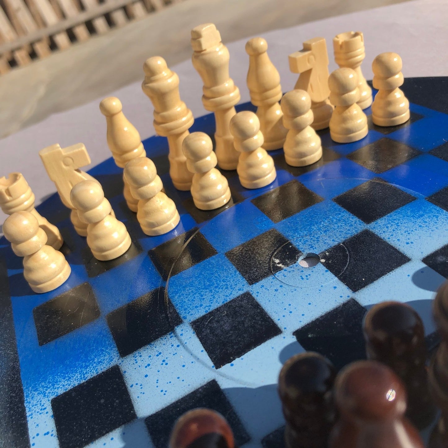 Vinyl Chess Set - Supreme Blue