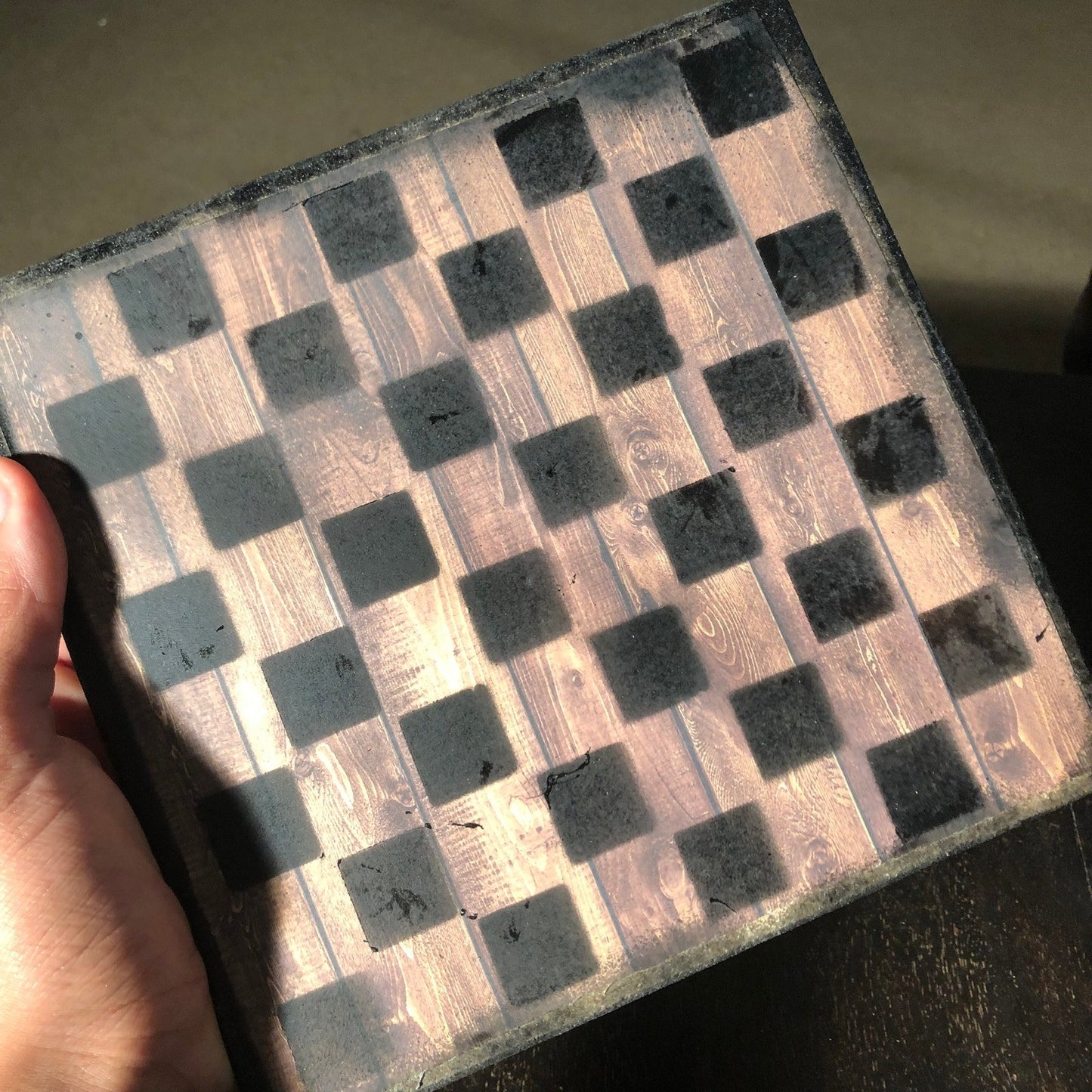 Scrapbook Chess Set - Simplistic Wood