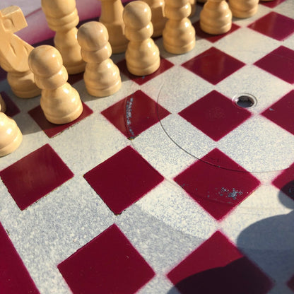 Vinyl Chess Set - Violet Cream