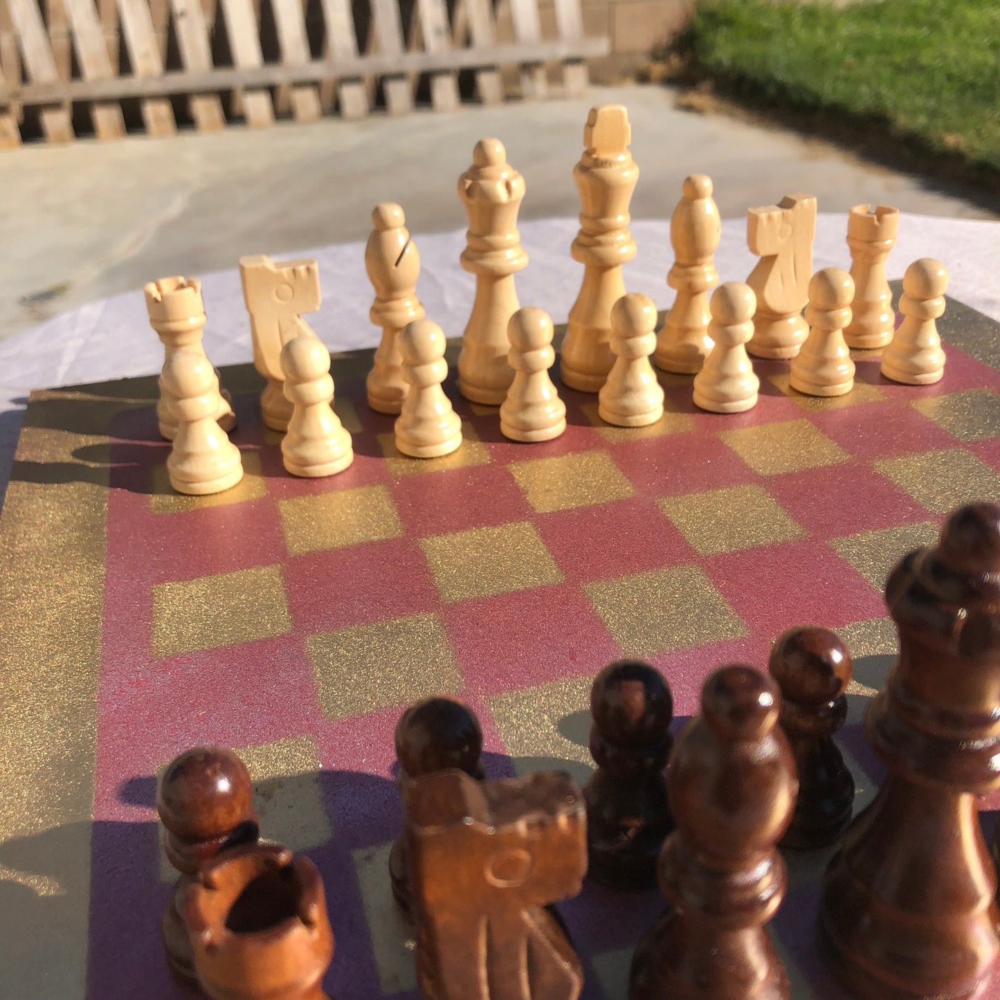 Chess Set - Violet Gold