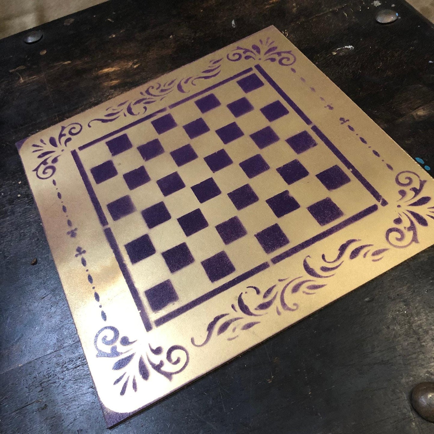 Chess Set - Bland Purple Gold