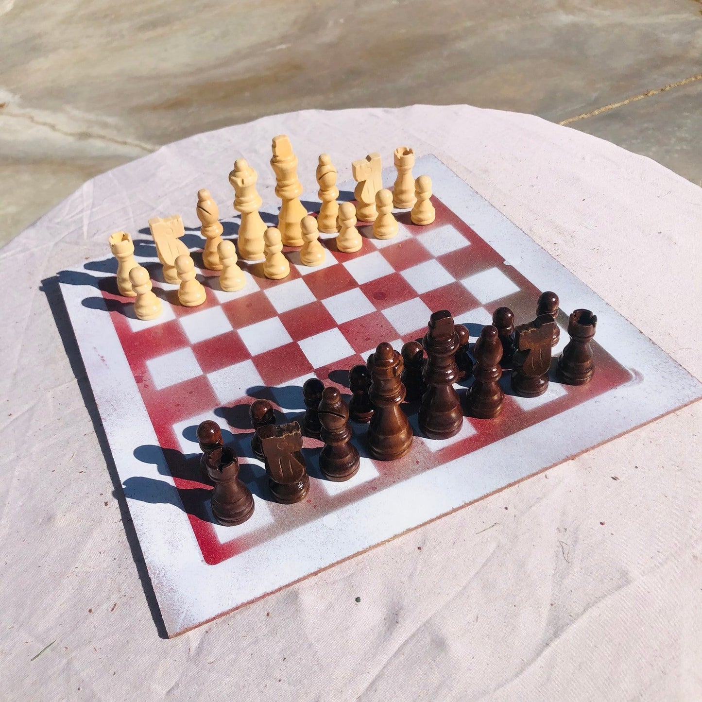 Chess Set - White Rose Gold