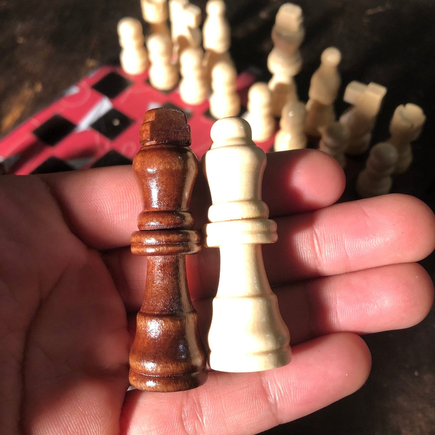 Scrapbook Chess Set - Red Paper Plane