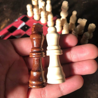 Scrapbook Chess Set - Red Paper Plane