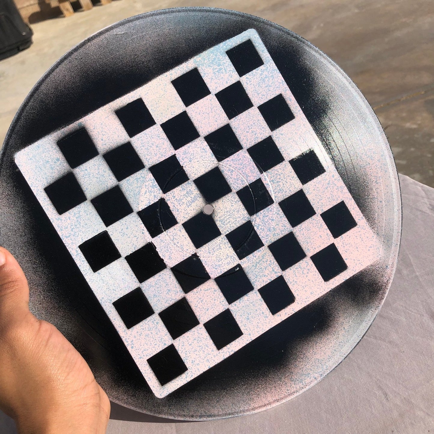 Vinyl Chess Set - Speckled Drizzle