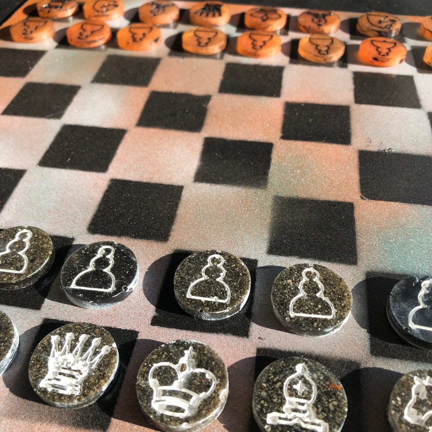 Chess Set - Orange Cream