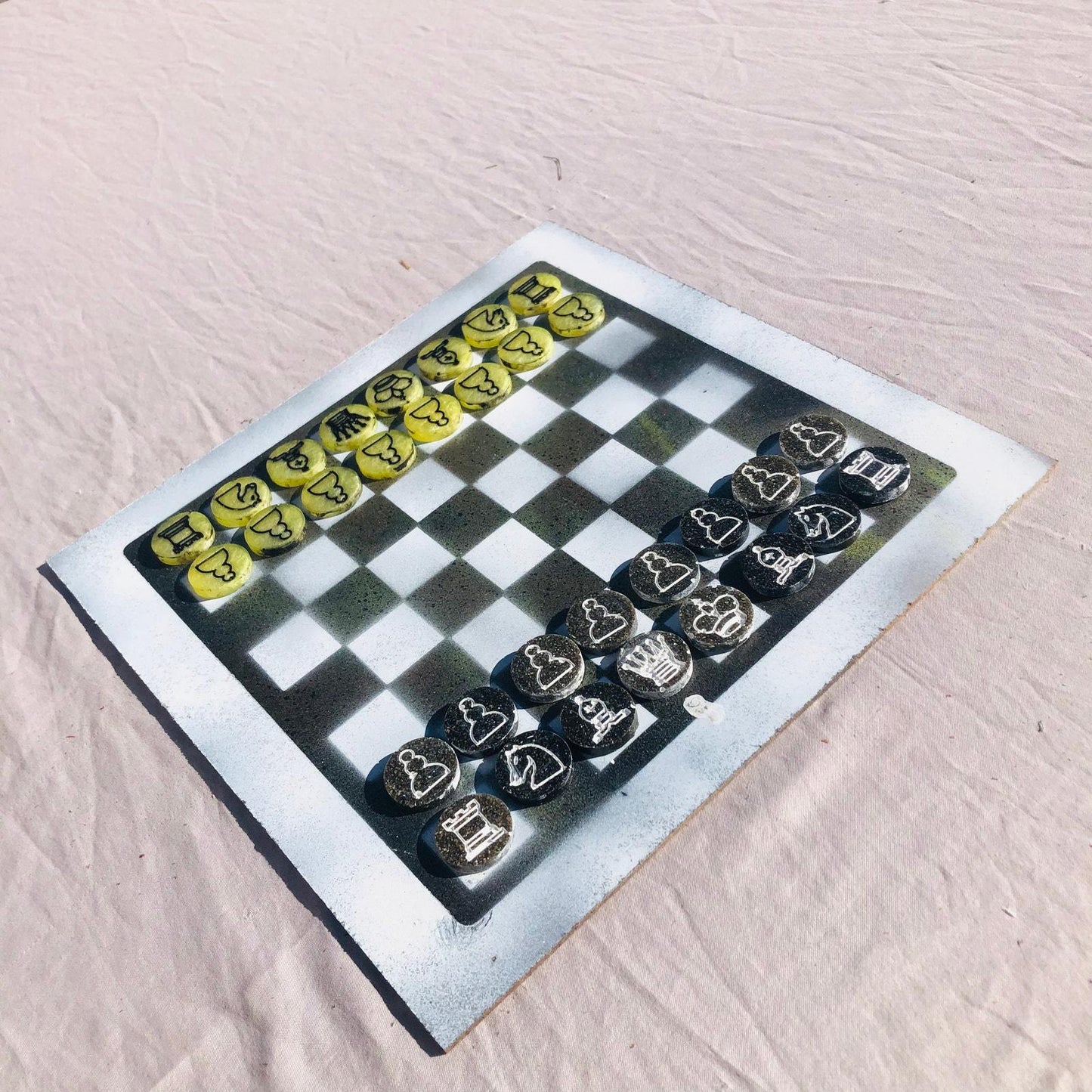 Chess Set - Toxic Green