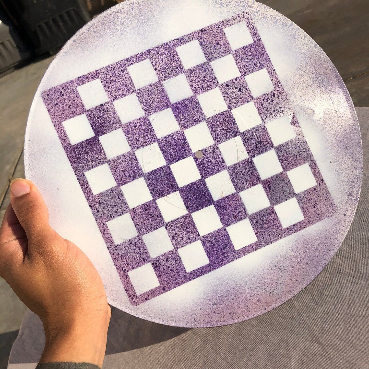 Vinyl Chess Set - Purple Blizzard