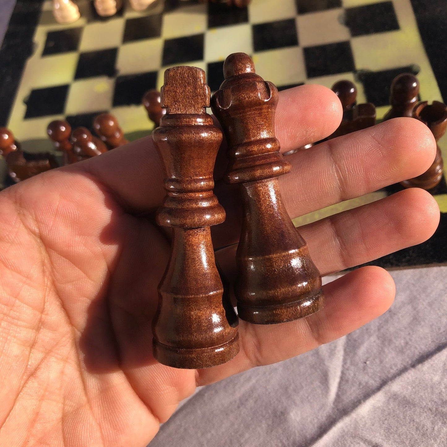 Chess Set - Dirty Green