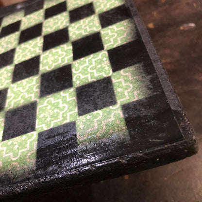 Scrapbook Chess Set - Green Pattern