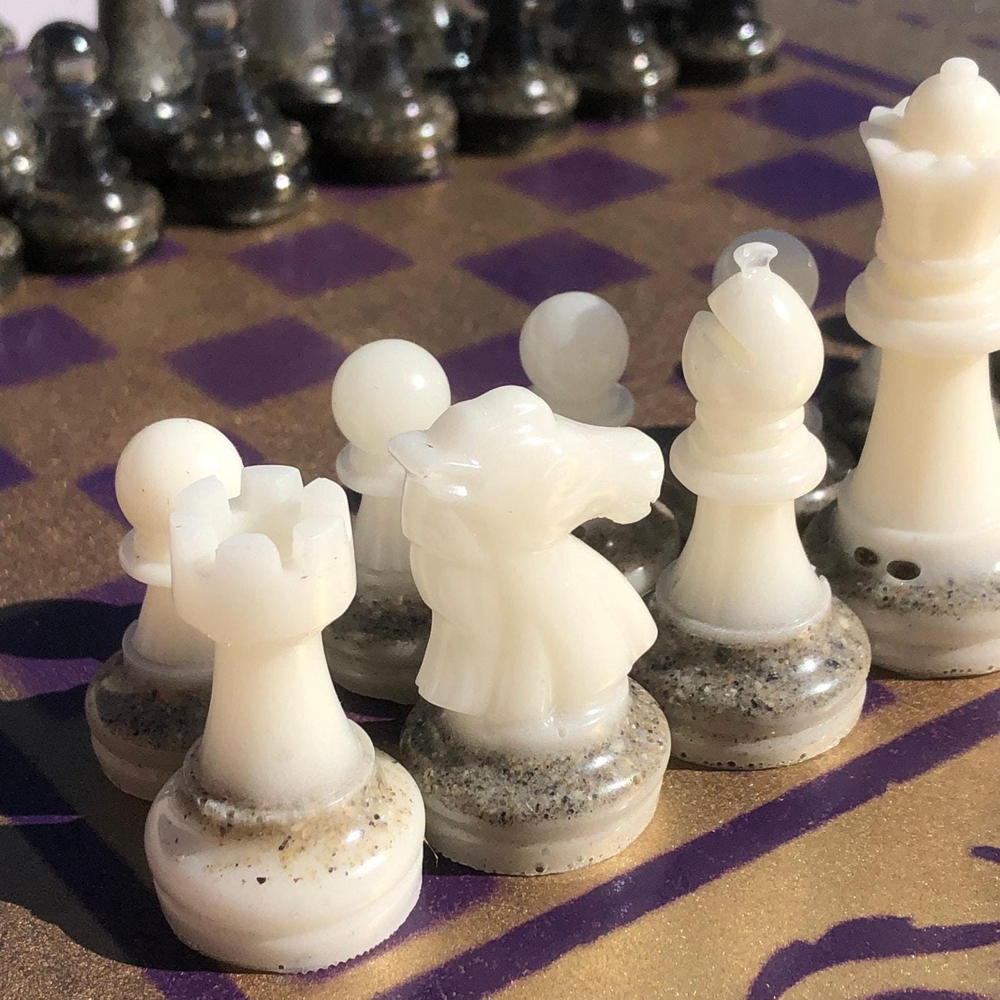 Chess Set - Purple Gold