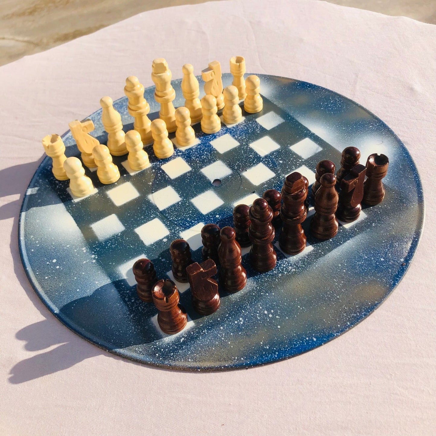 Vinyl Chess Set - Snowy Falls