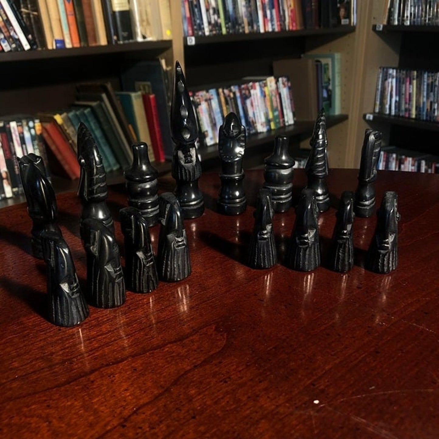 African Vintage Chess Set - Large Kenyan Chess Board