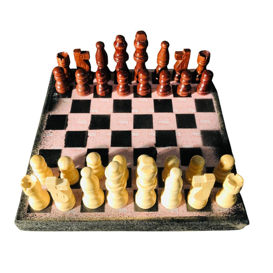 Scrapbook Chess Set - Pink Cat