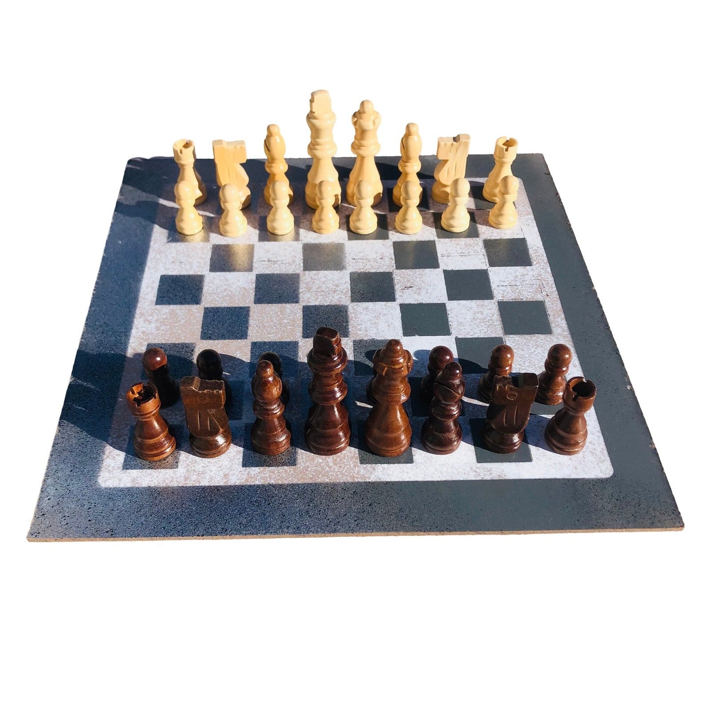 Chess Set - Tattered Gray