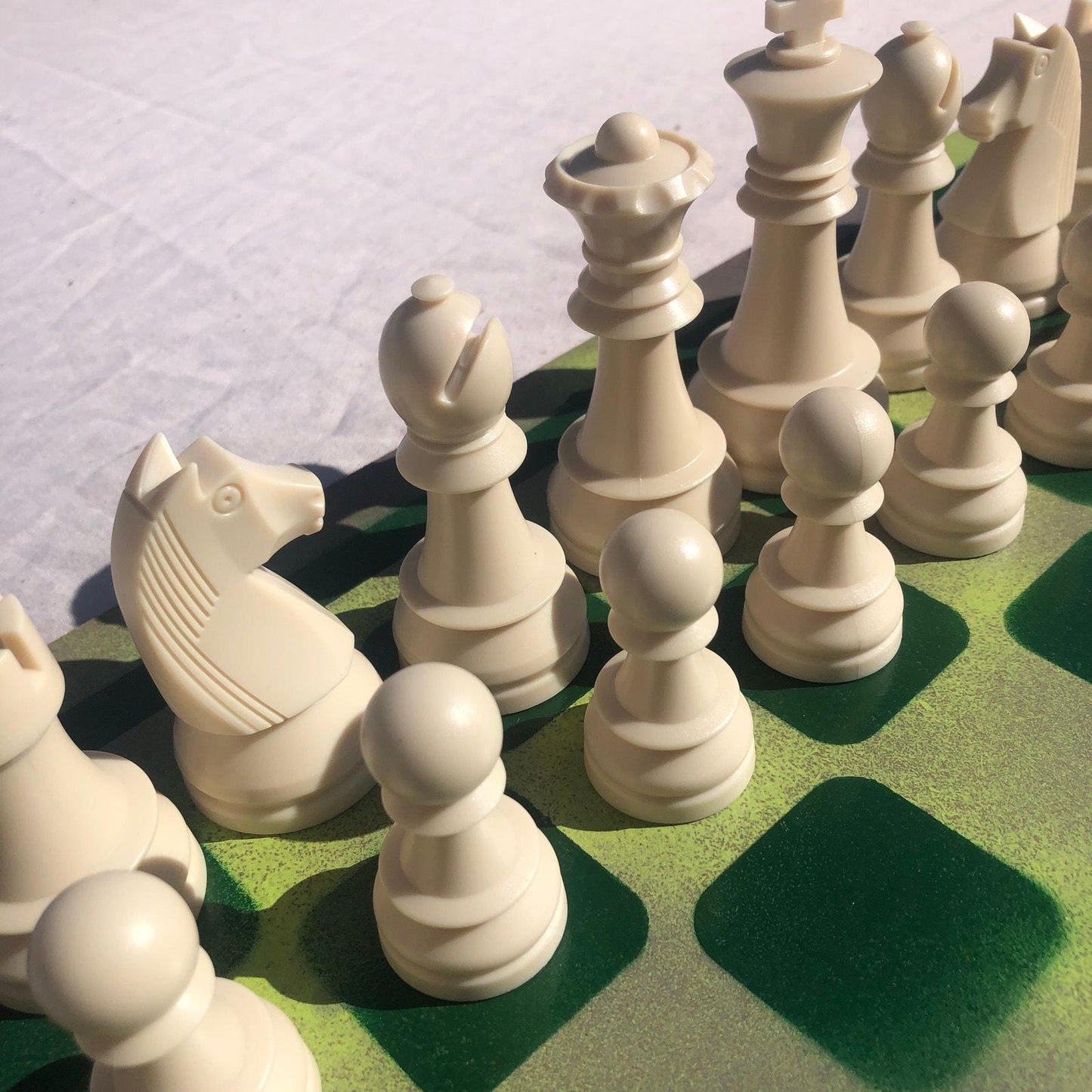 Large Chess Set - Green Field