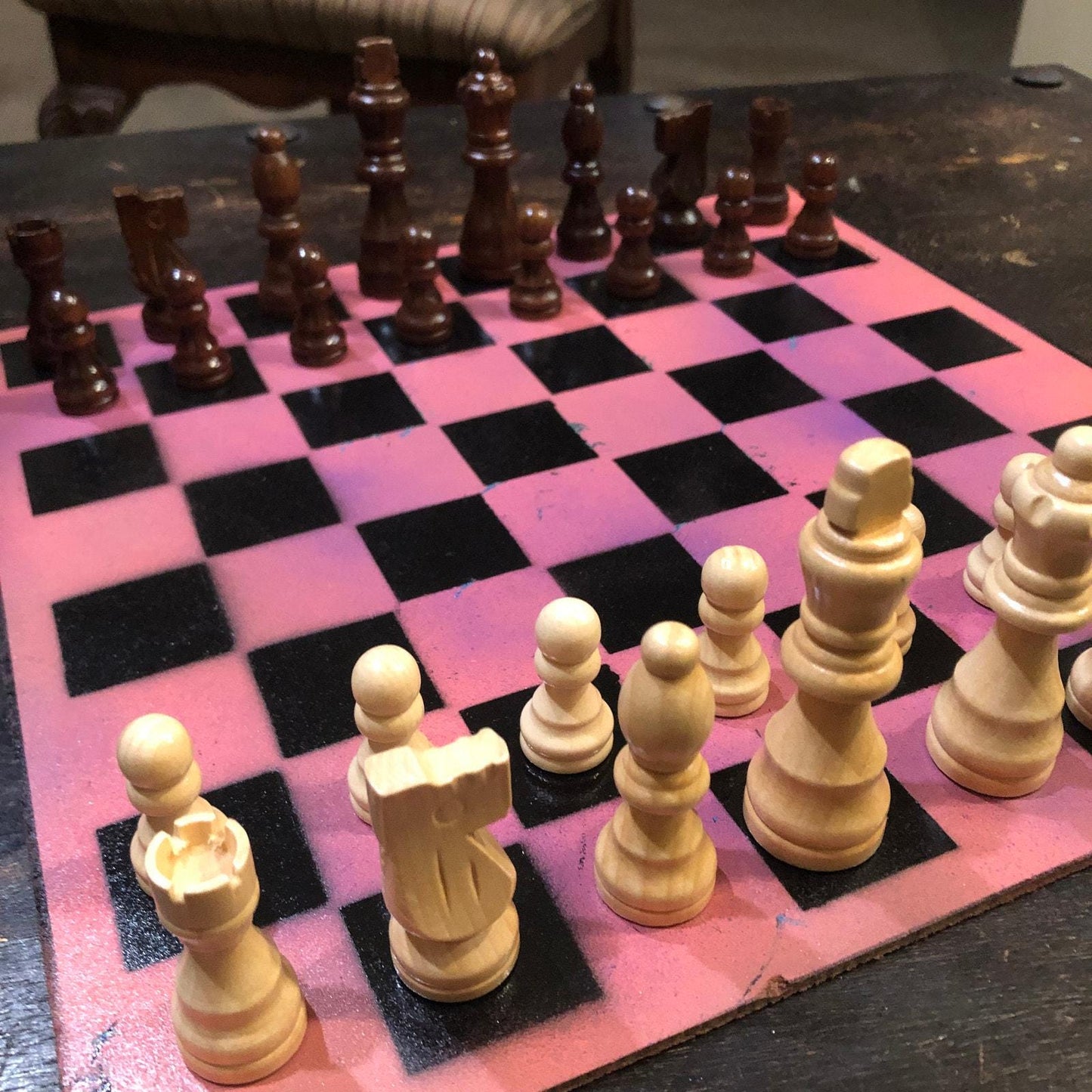 Chess Set - Sunset Pink