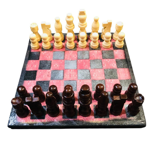 Scrapbook Chess Set - Red Space