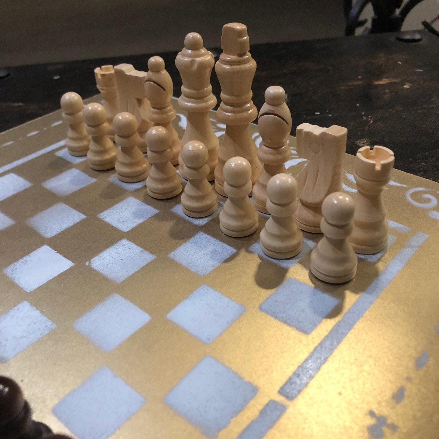 Chess Set - Golden White