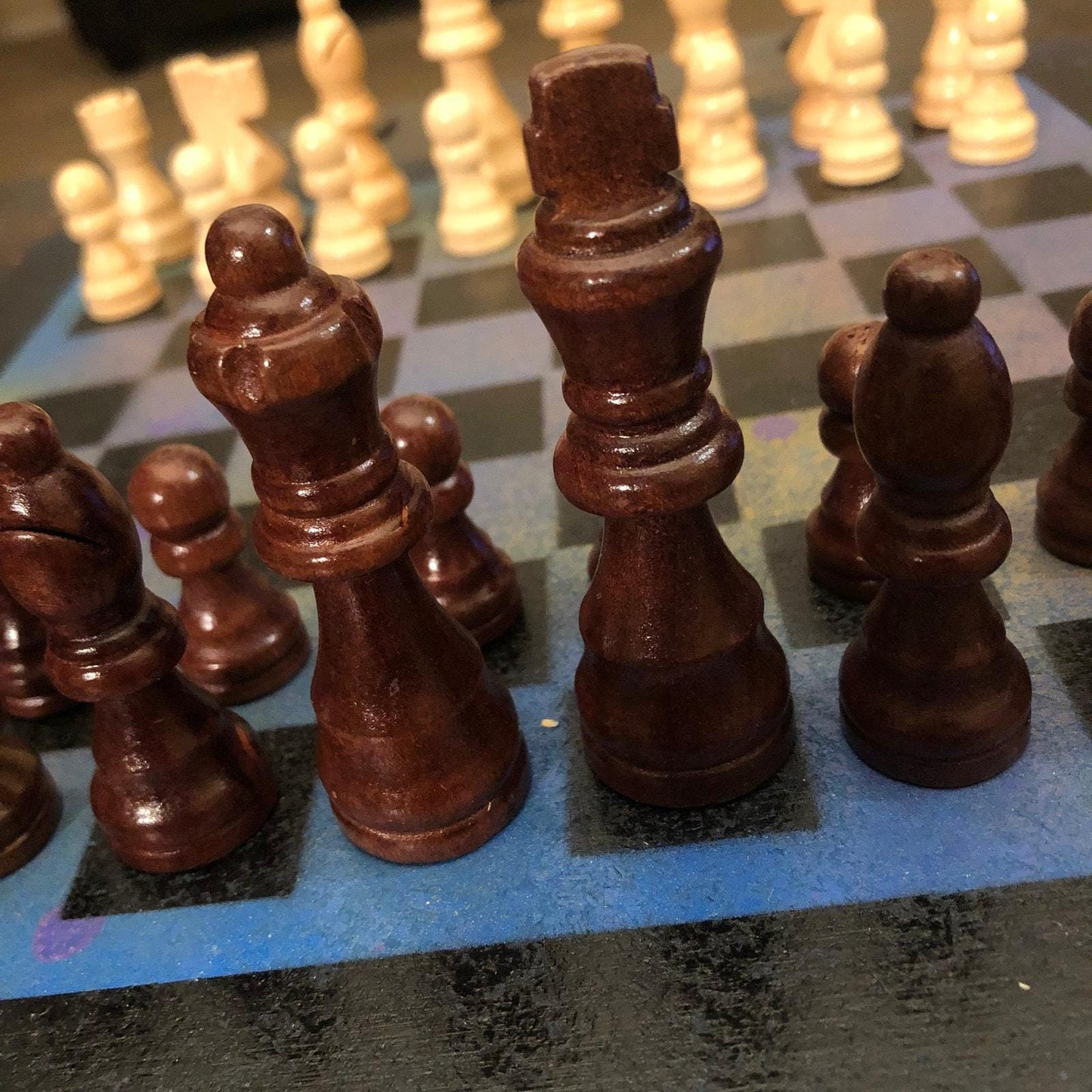 Chess Set - Blue Purple Mix