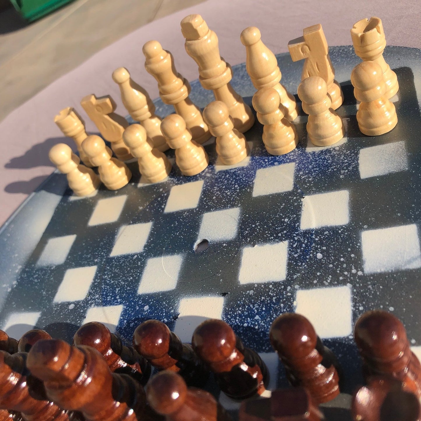 Vinyl Chess Set - Snowy Falls