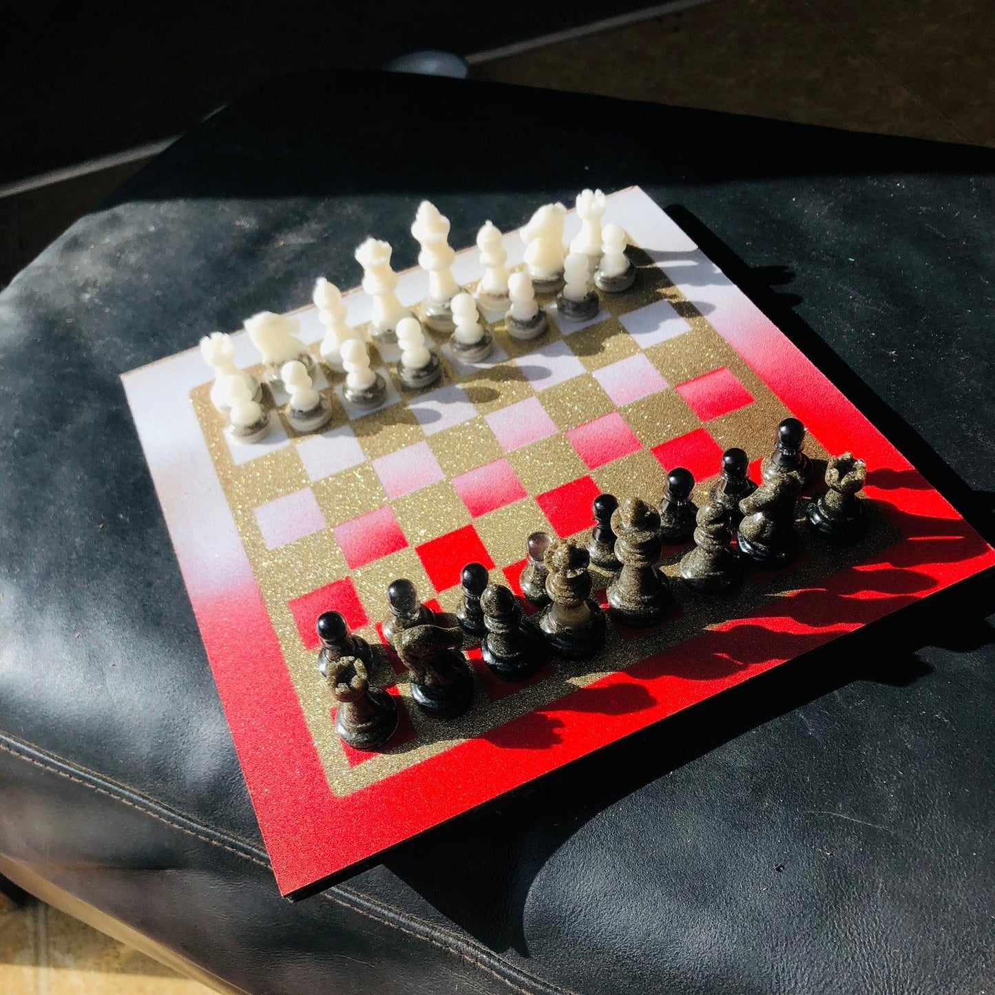 Chess Set - Red Gold Royal