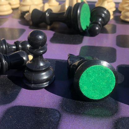 Large Chess Set - Purple & Black