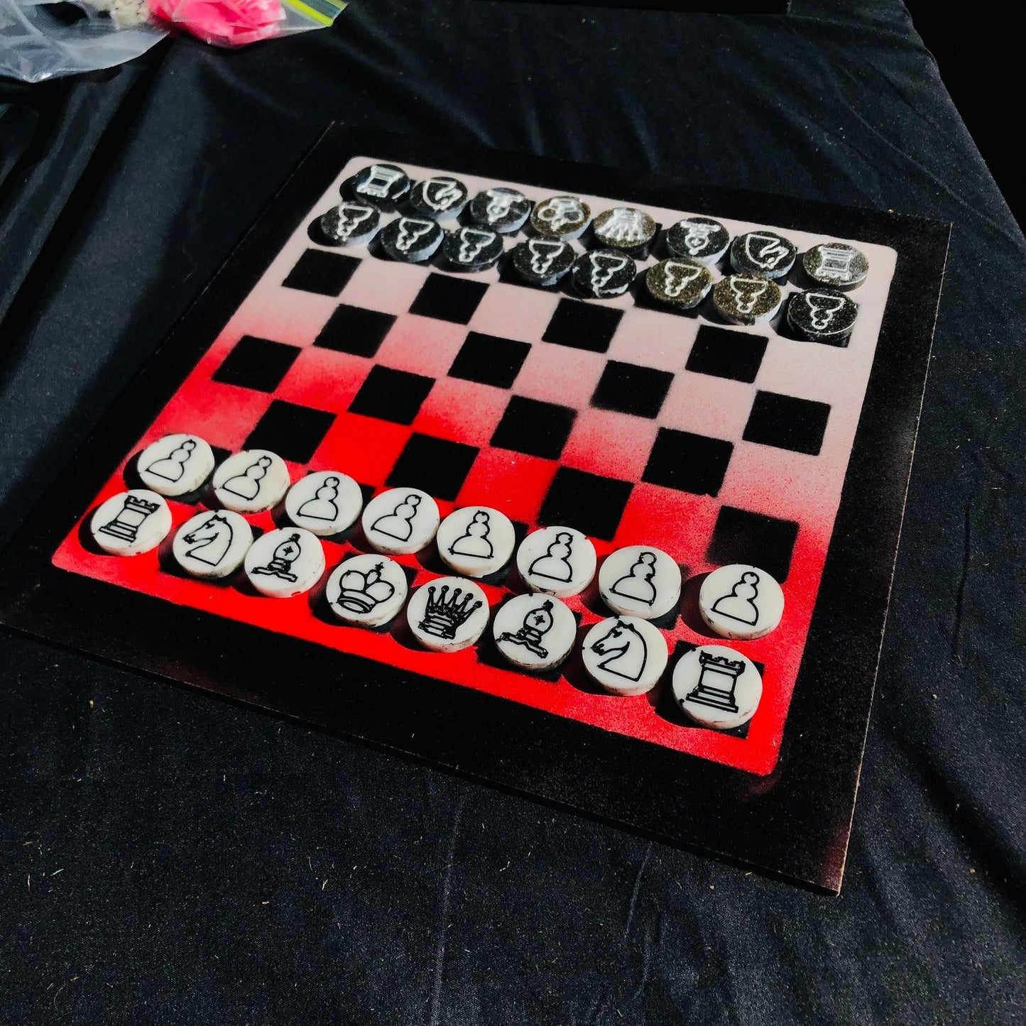 Chess Set - Racing Red